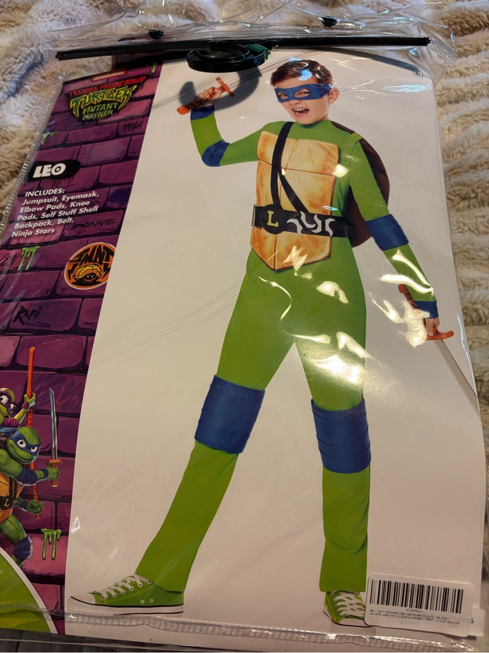 Teenage Mutant Ninja Turtles Leonardo Costume in Green and Blue